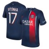 Maglia ufficiale Paris Saint Germain 2023-24 Vitinha 17 Casa per Uomo